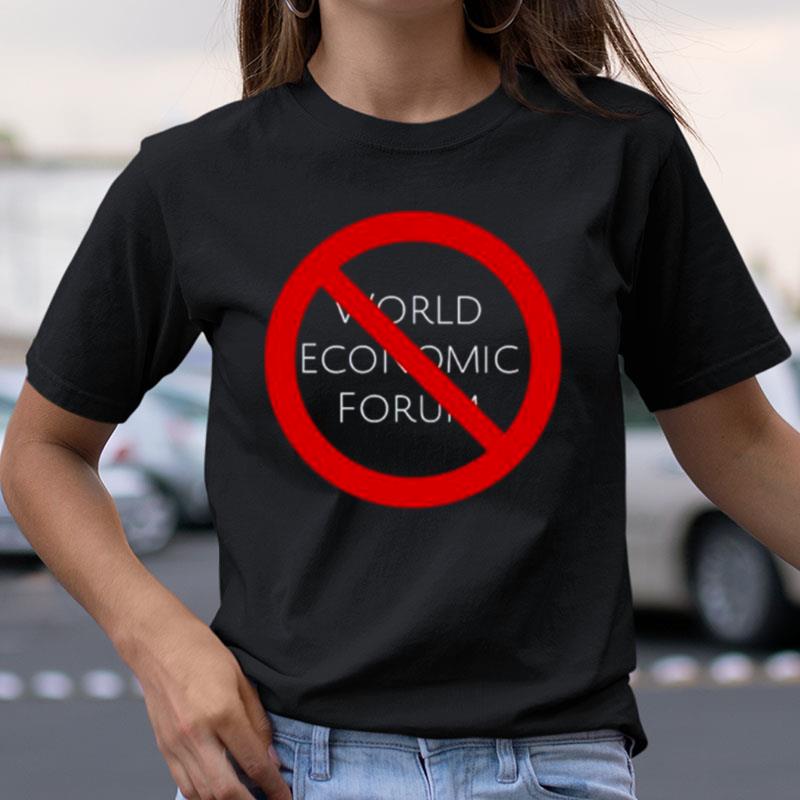 Liz Churchill No To World Economic Forum Shirts