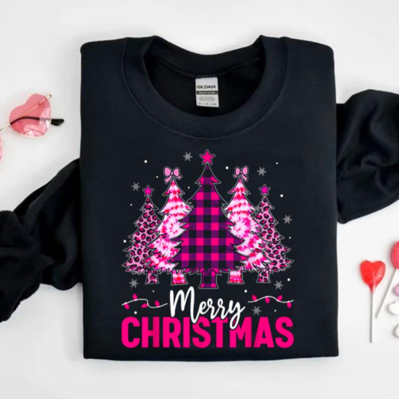 Merry Christmas Plaid Christmas Leopard Tree Light Shirts