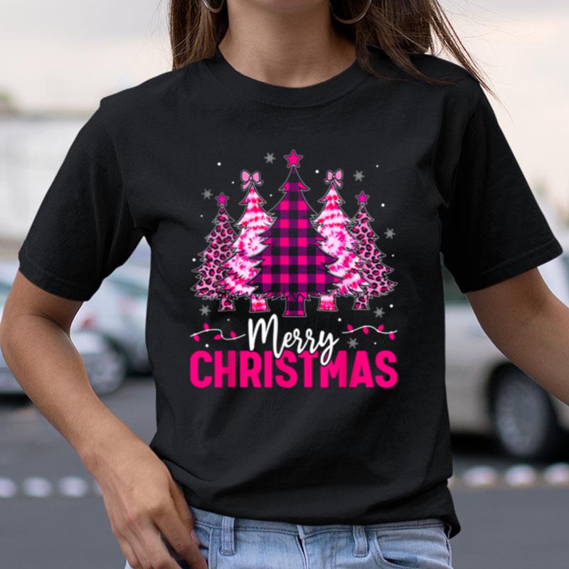 Merry Christmas Plaid Christmas Leopard Tree Light Shirts