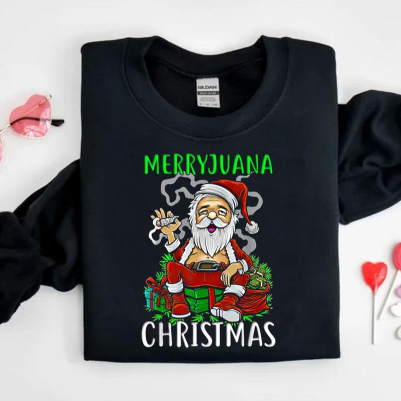 Merryjuana Christmas Funny Marijuana Weed Christmas Day Shirts