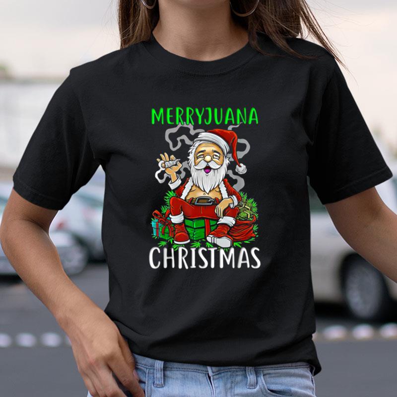 Merryjuana Christmas Funny Marijuana Weed Christmas Day Shirts