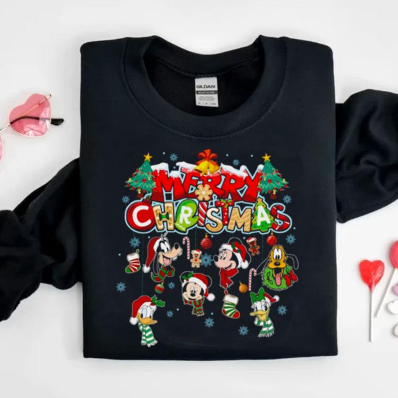 Mickey And Friends Merry Christmas Shirts