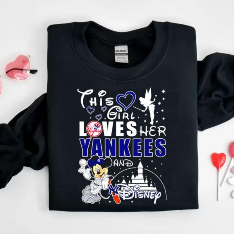 Mickey Mouse This Girl Loves Her Yankees And Disney Shirts