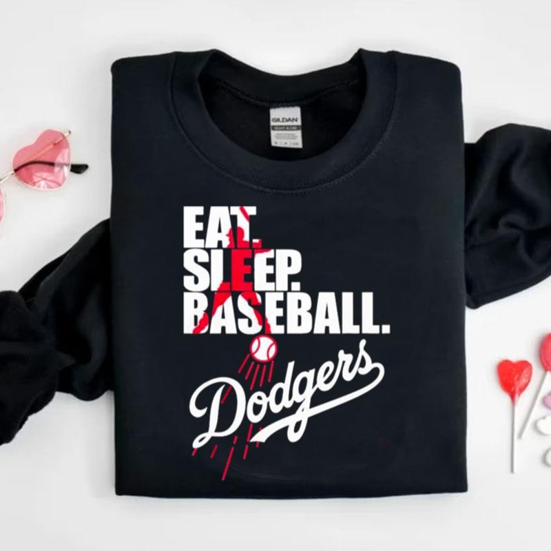 Mlb Los Angeles Dodgers Eat Sleep Baseball Shirts