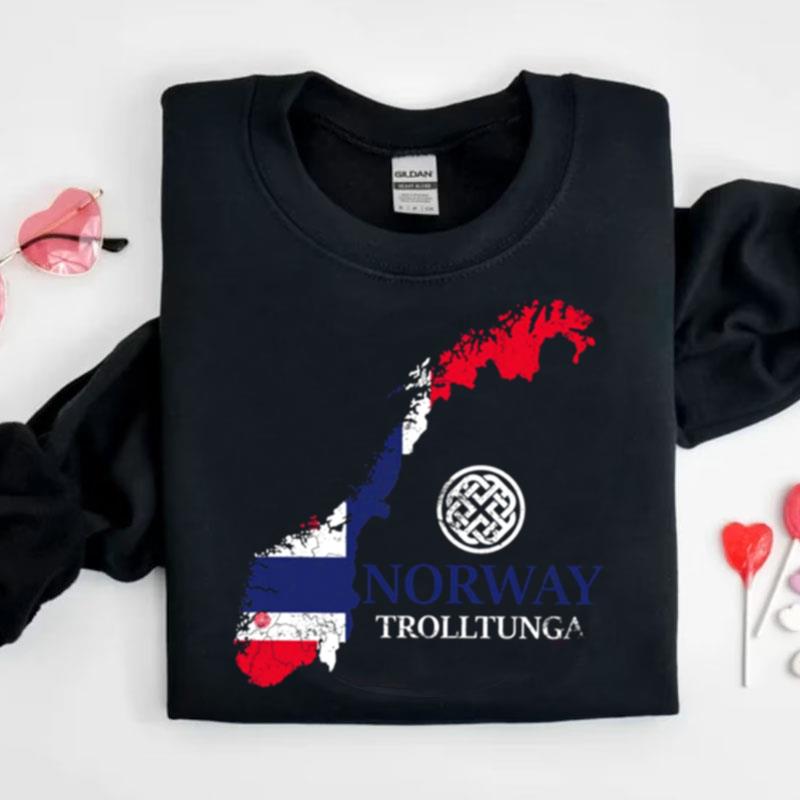 Norway Trolltunga Rune Vikings Shirts