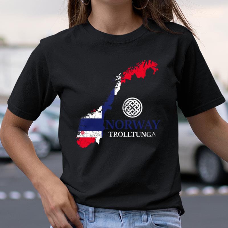 Norway Trolltunga Rune Vikings Shirts