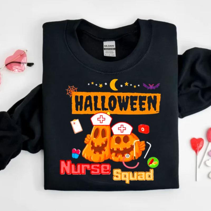 Nurse Squad Team Pumpkin Ghost Shirts