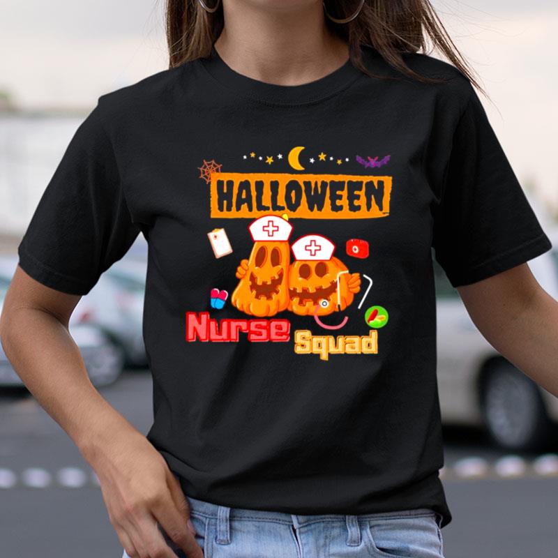 Nurse Squad Team Pumpkin Ghost Shirts