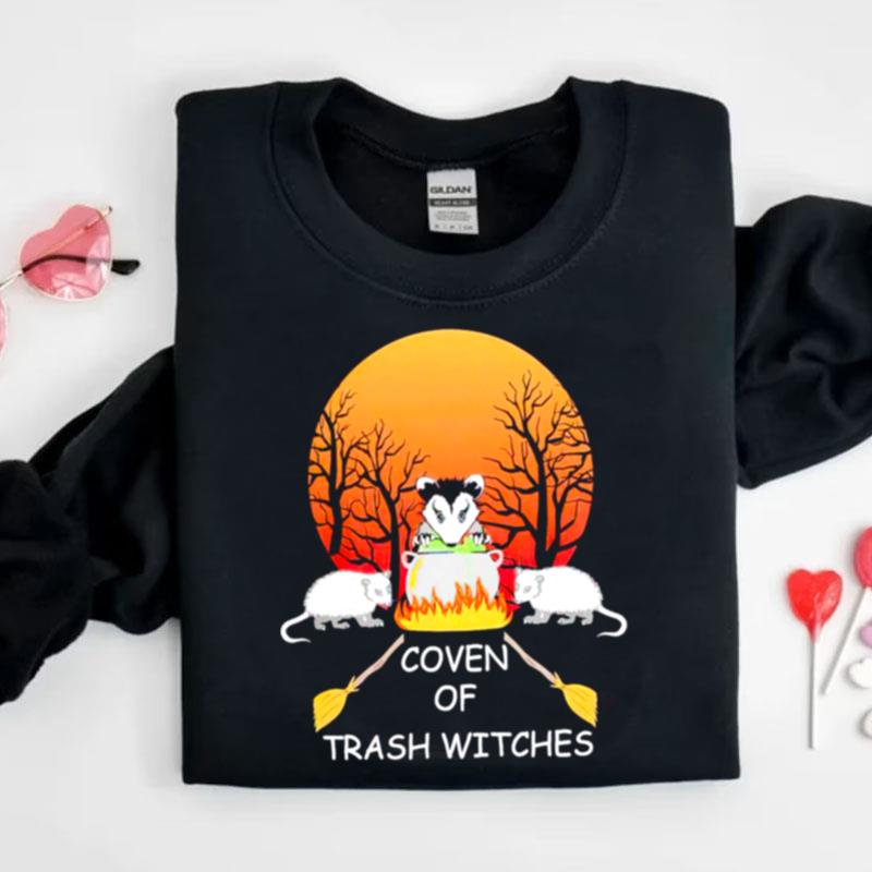 Opossum Coven Of Trash Witches Halloween Shirts