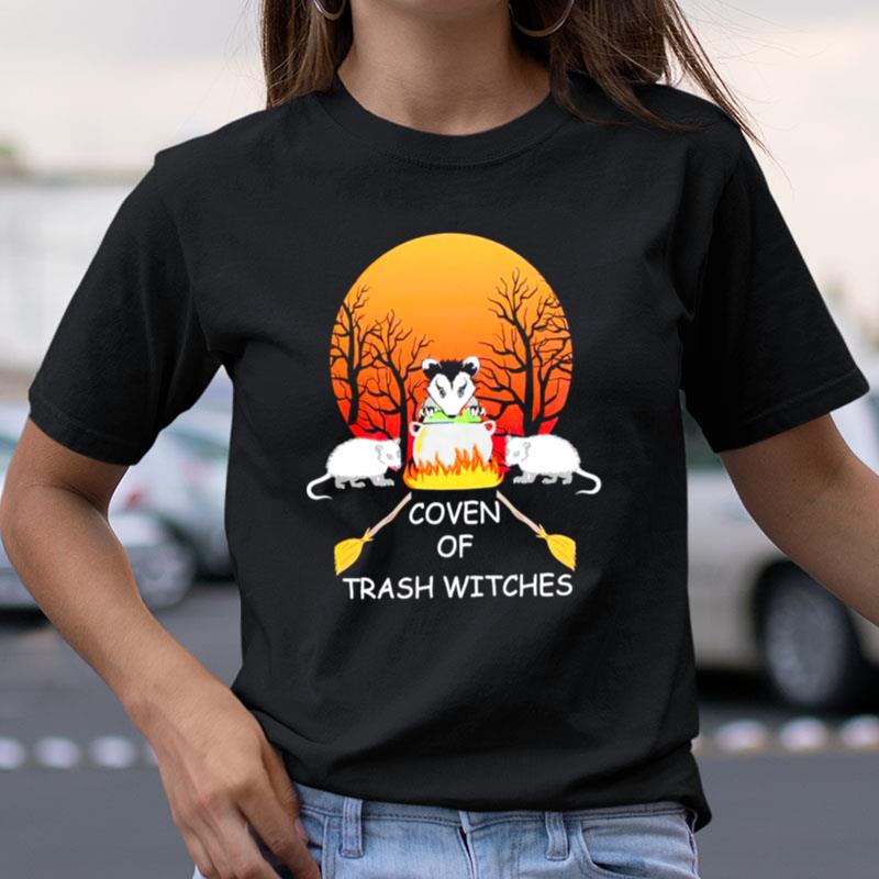 Opossum Coven Of Trash Witches Halloween Shirts