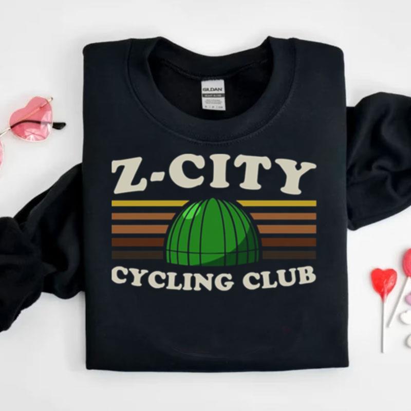 Pedal Hard To Avoid Monsters Z City Cycling Club Shirts