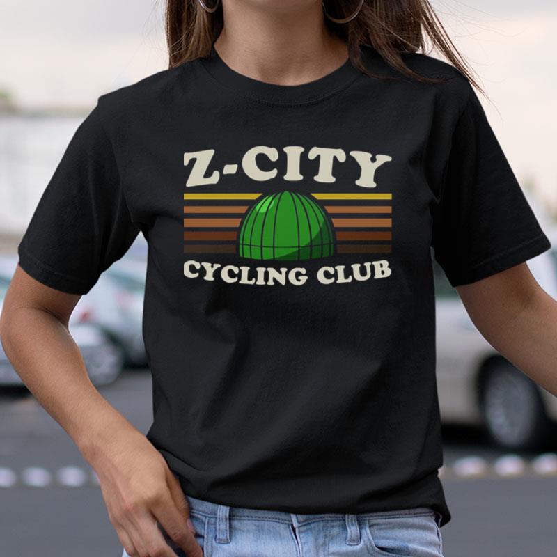 Pedal Hard To Avoid Monsters Z City Cycling Club Shirts