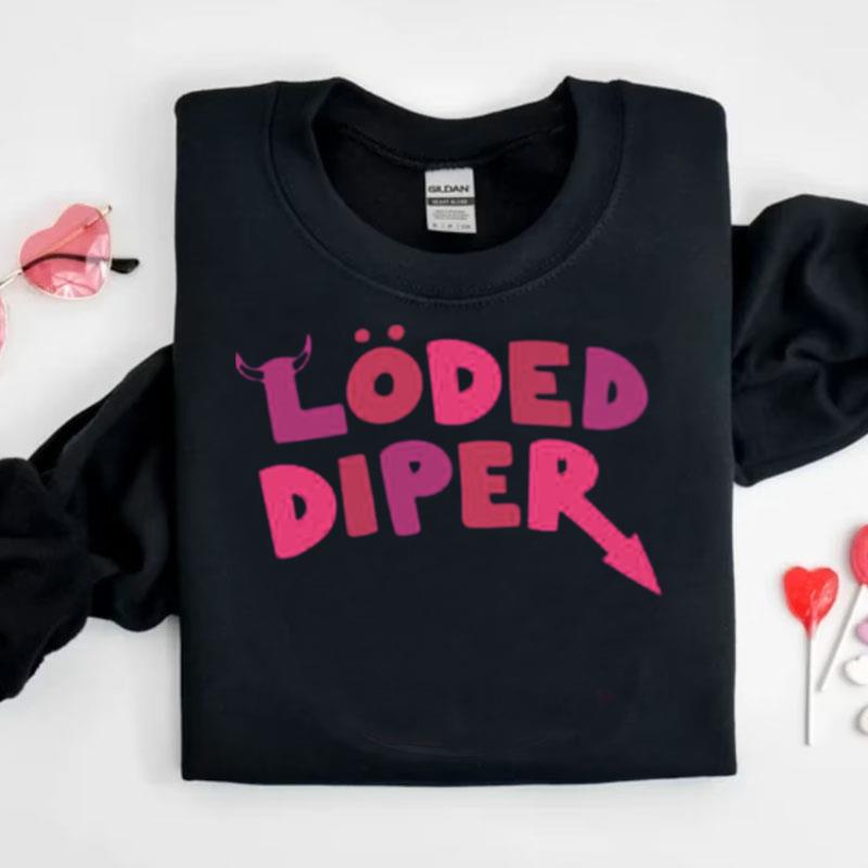 Pink Text Design Rodrick Heffley Loded Diper Shirts