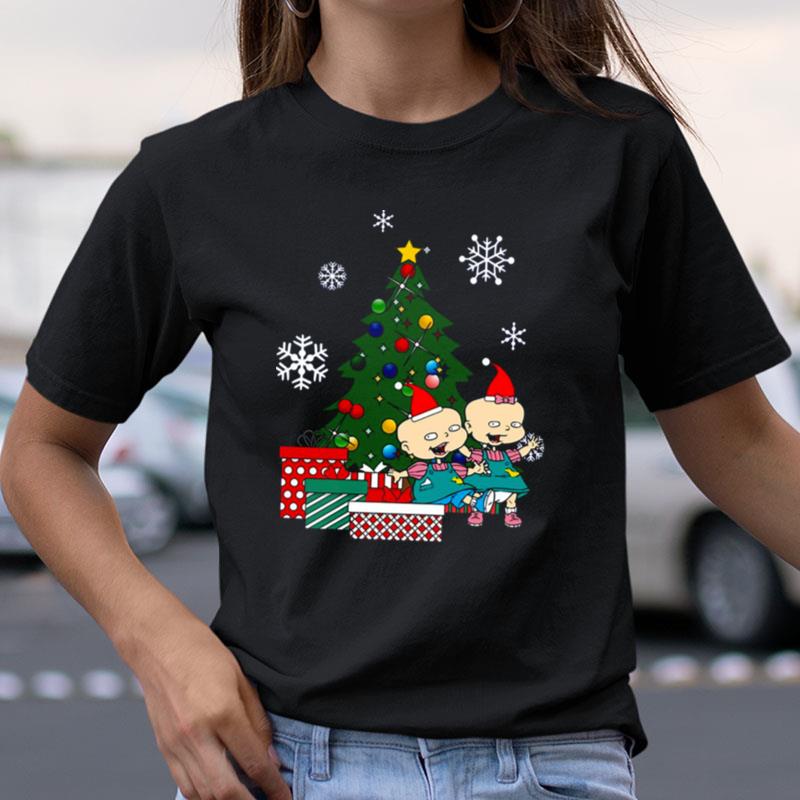 Proud Phil And Lil Around The Christmas Treel Chuckie Finster Rugrats Shirts