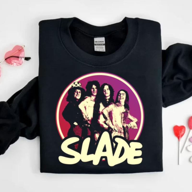 Purple Logo Art Slade Band Glam Rock Shirts