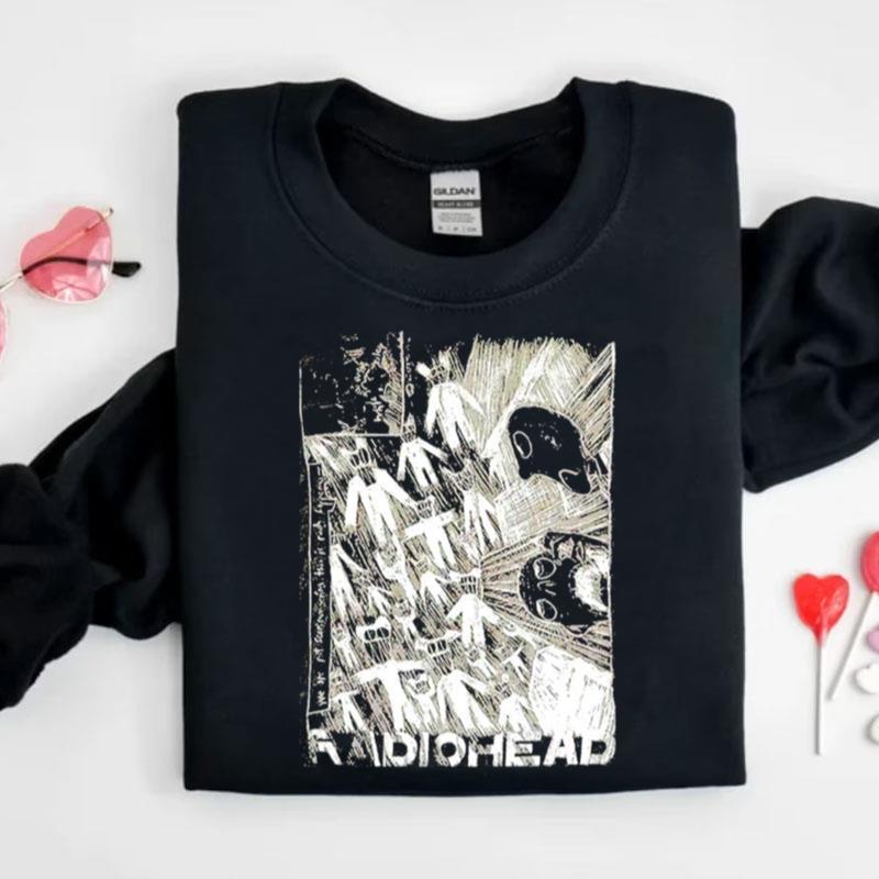 Radiohead Scribble On Ivory Shirts