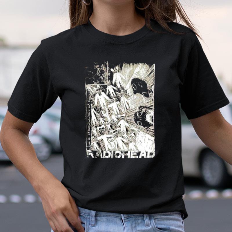 Radiohead Scribble On Ivory Shirts