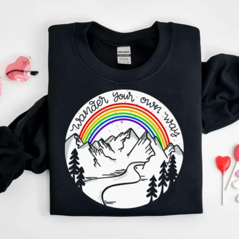 Rainbow Wander Your Own Way Shirts