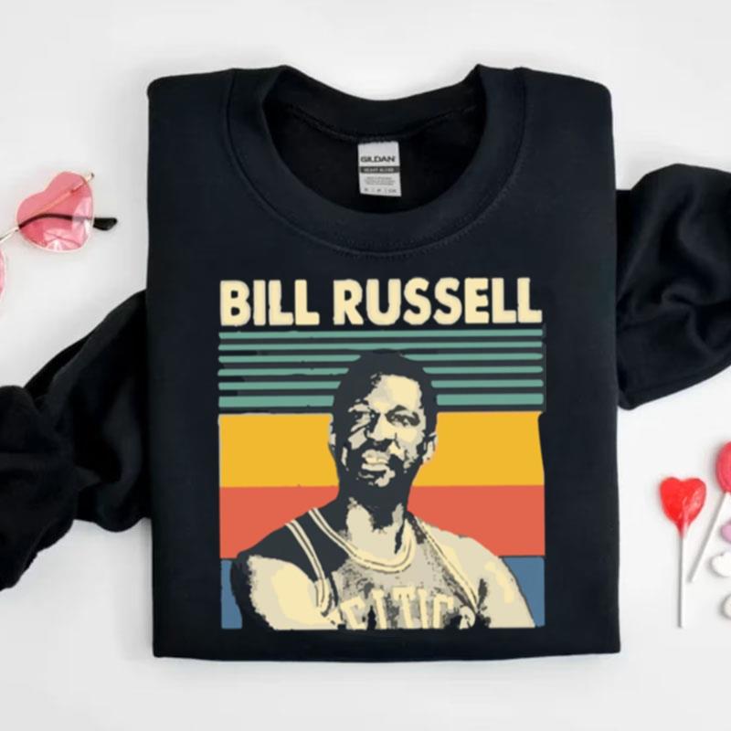 Retro Vintage Rip Bill Russell Basketball Shirts