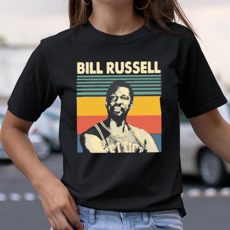 Retro Vintage Rip Bill Russell Basketball Shirts