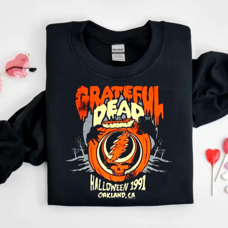 Ripple Junction Pumpkin Adult Grateful Dead Halloween Shirts