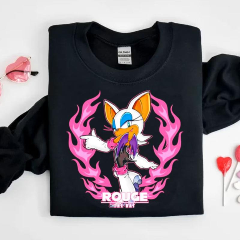 Rouge The Bat Pink Flame Shirts