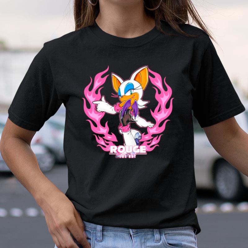 Rouge The Bat Pink Flame Shirts - Inspiredblanket