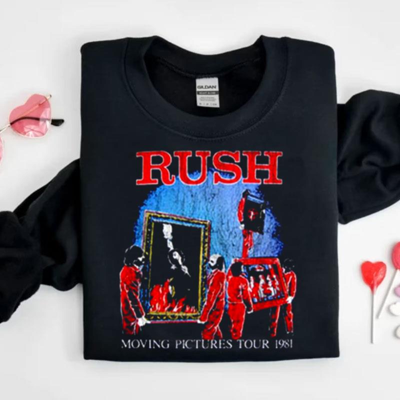 Rush Moving Pictures 1981 World Tour Rock Shirts