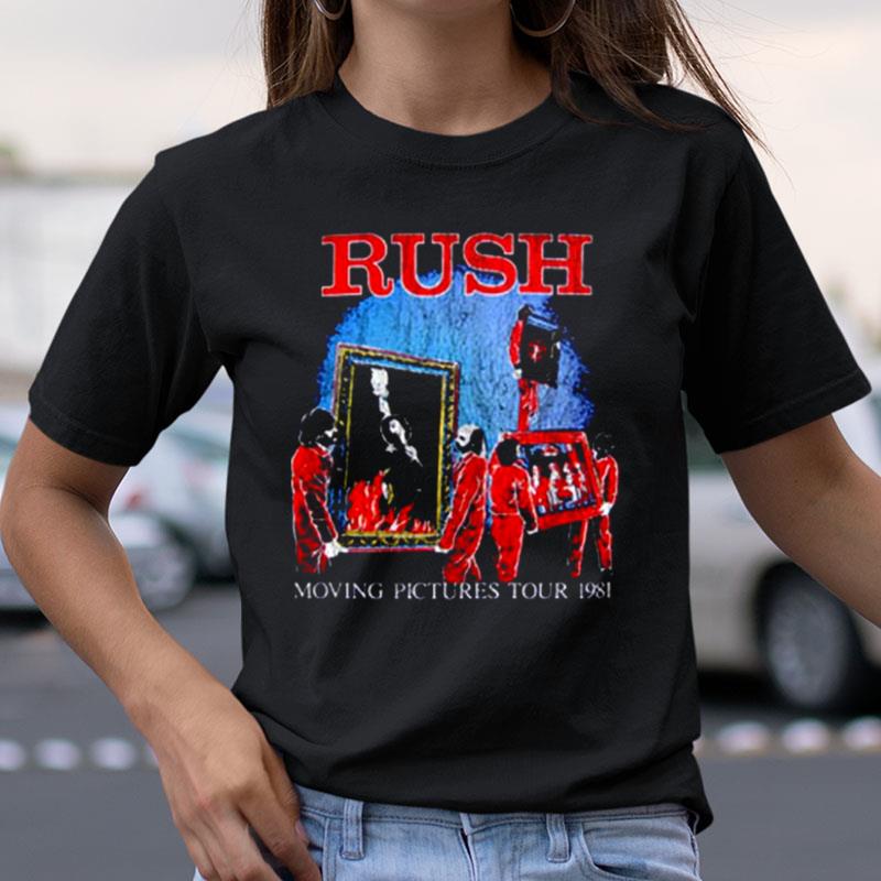 Rush Moving Pictures 1981 World Tour Rock Shirts