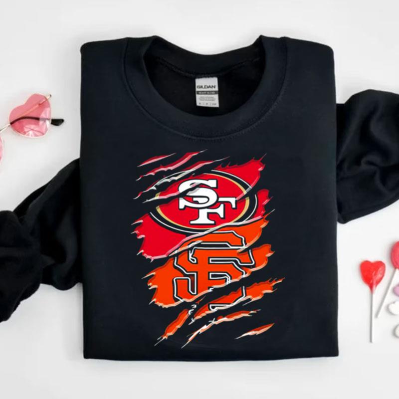 San Francisco 49Ers And San Francisco Giants Logo Shirts