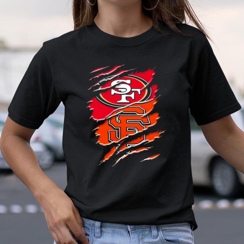 San Francisco 49Ers And San Francisco Giants Logo Shirts