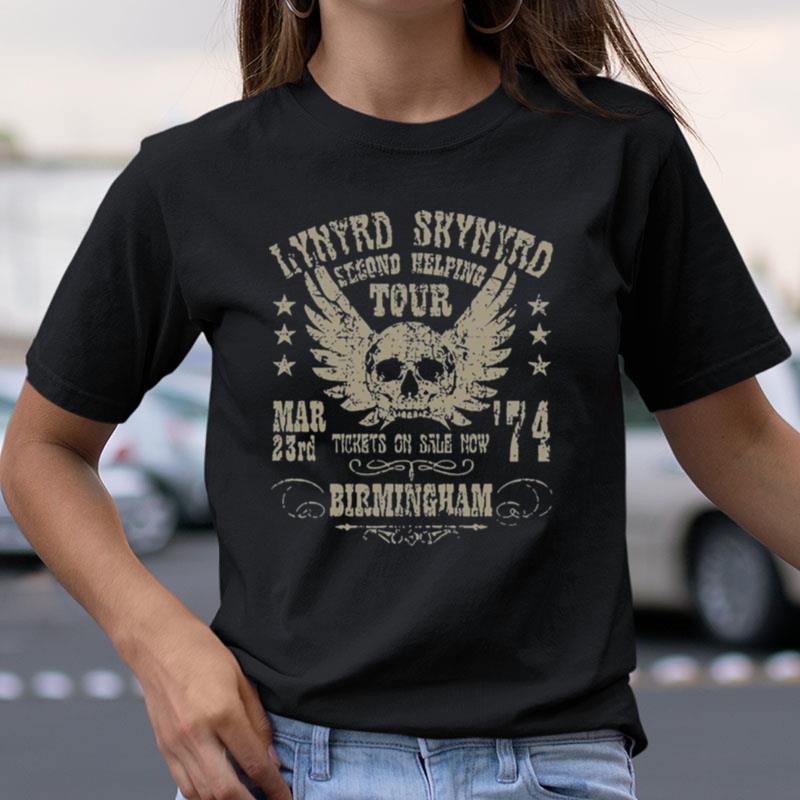 Second Helping Tour Lynyrd Skynyrd Birmingham '74 Shirts