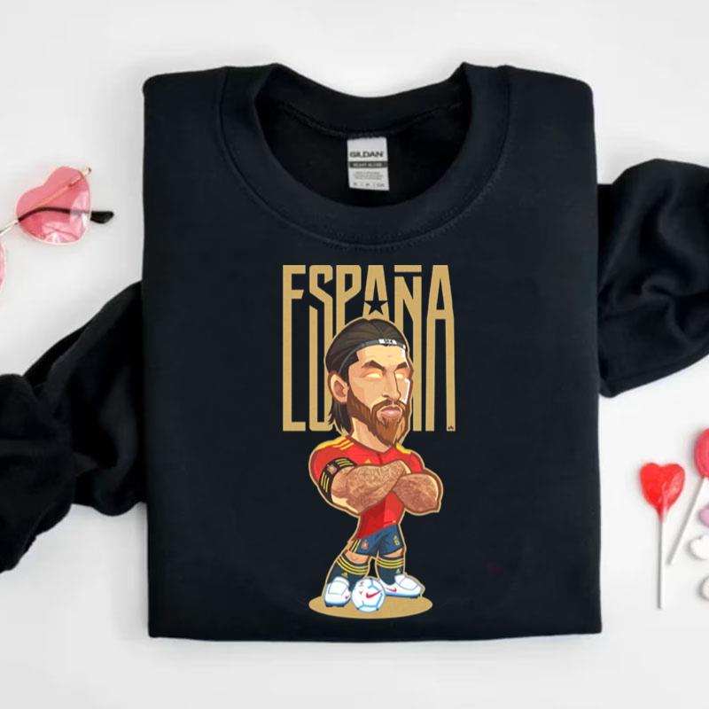 Sergio Ramos España Chibi Soccer Player Shirts