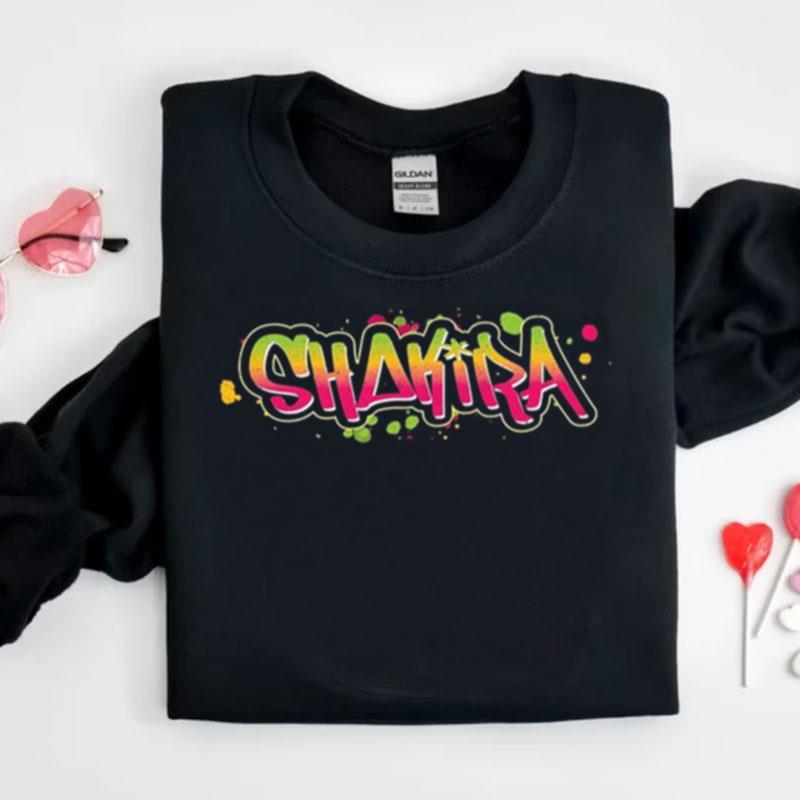 Shakira Graffiti Letters Singer Shirts