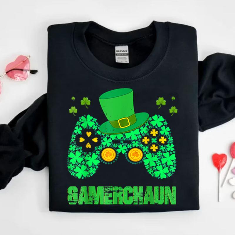 Shamrock Video Game Leprechaun Costume St Patrick's Day Shirts