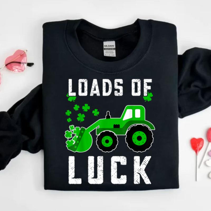 St Patricks Day Loads Of Luck Irish Kids Toddler Boy Girl Shirts