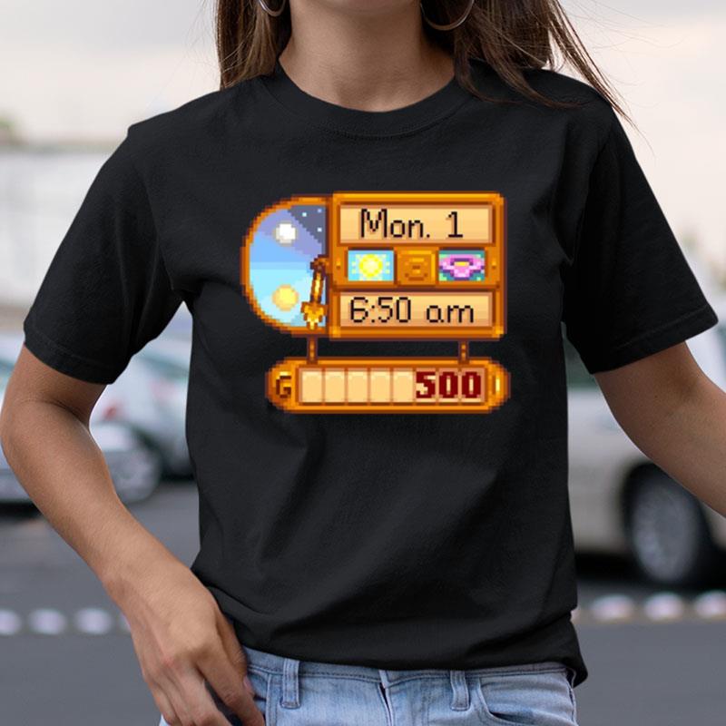 Stardew Valley Clock Harvest Moon Shirts