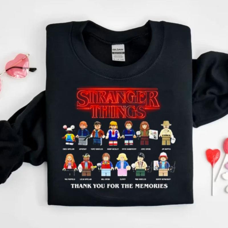 Stranger Things Chibi Characters Thank You For The Memories Shirts