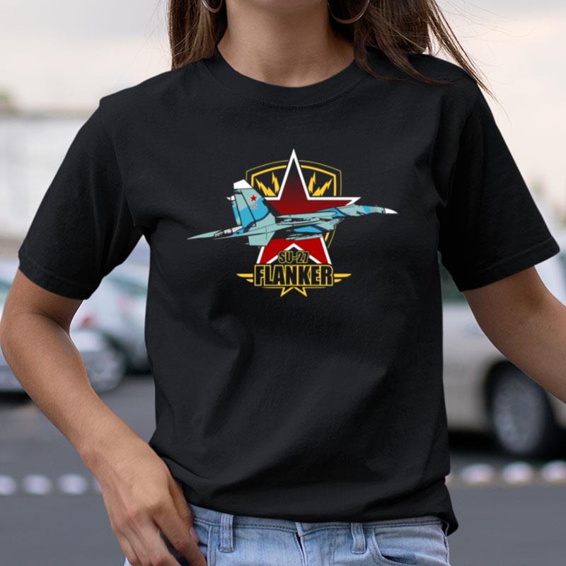 Su 27 Flanker Military Aircraf Shirts