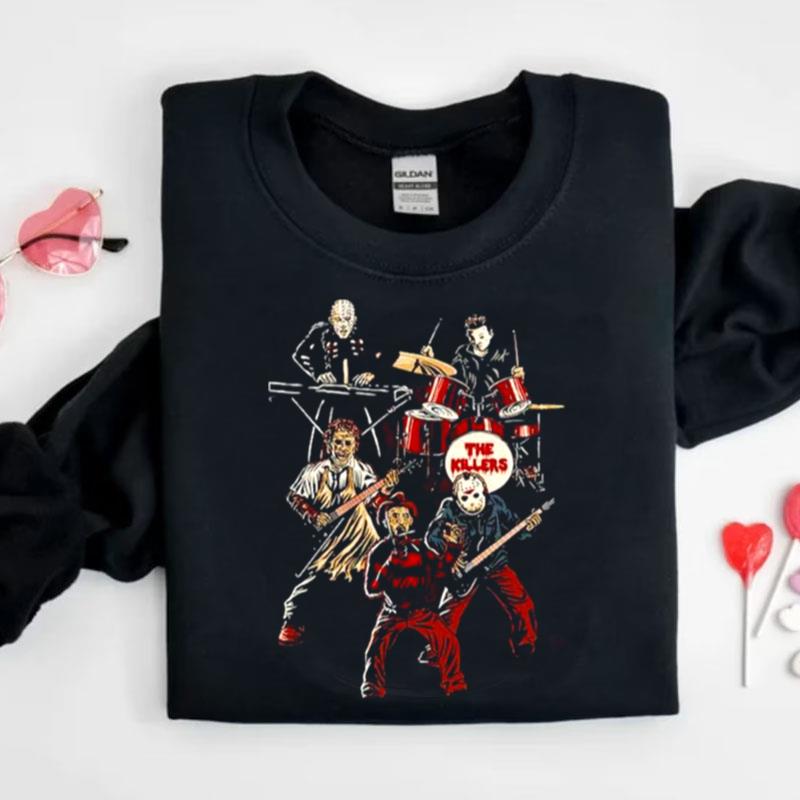 The Killers Band Michael Myers Freddy Krueger Jason Voorhees Hellraiser Leatherface Shirts