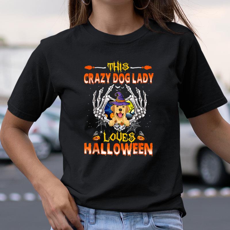 This Crazy Dog Lady Labrador Loves Halloween Shirts