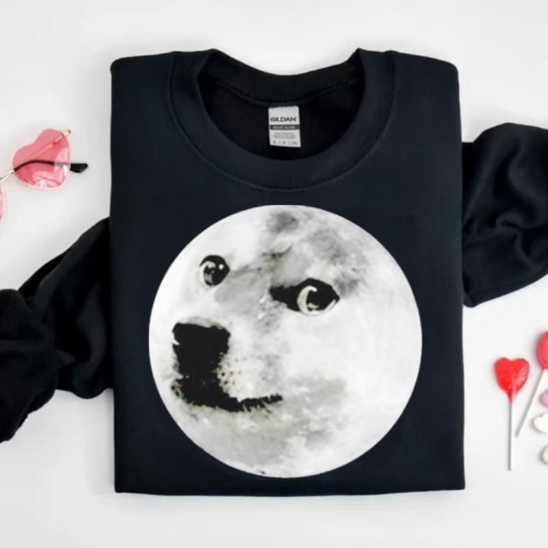 To The Moon Dog Meme Shirts