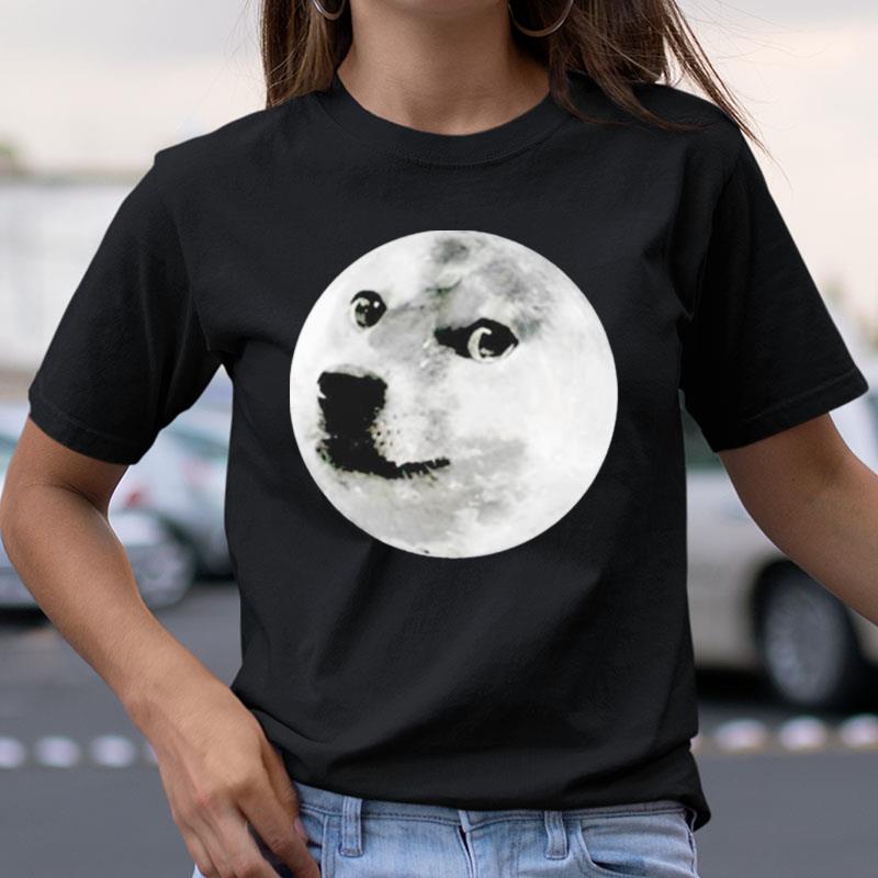 To The Moon Dog Meme Shirts