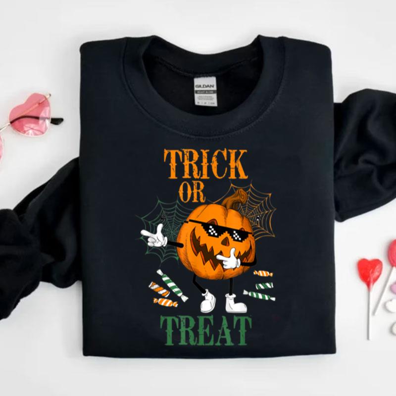 Trick Or Treat Funny Pumpkins Dancing Halloween Costume Shirts