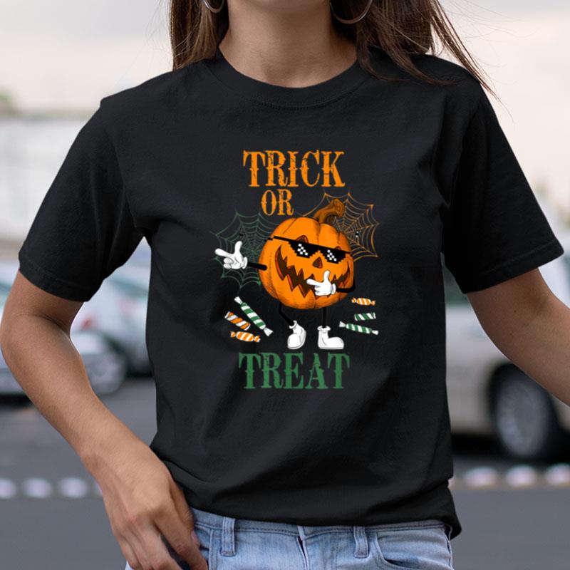 Trick Or Treat Funny Pumpkins Dancing Halloween Costume Shirts