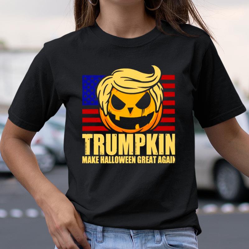 Trumpkin America Flag Trump Halloween Spooky Night Shirts