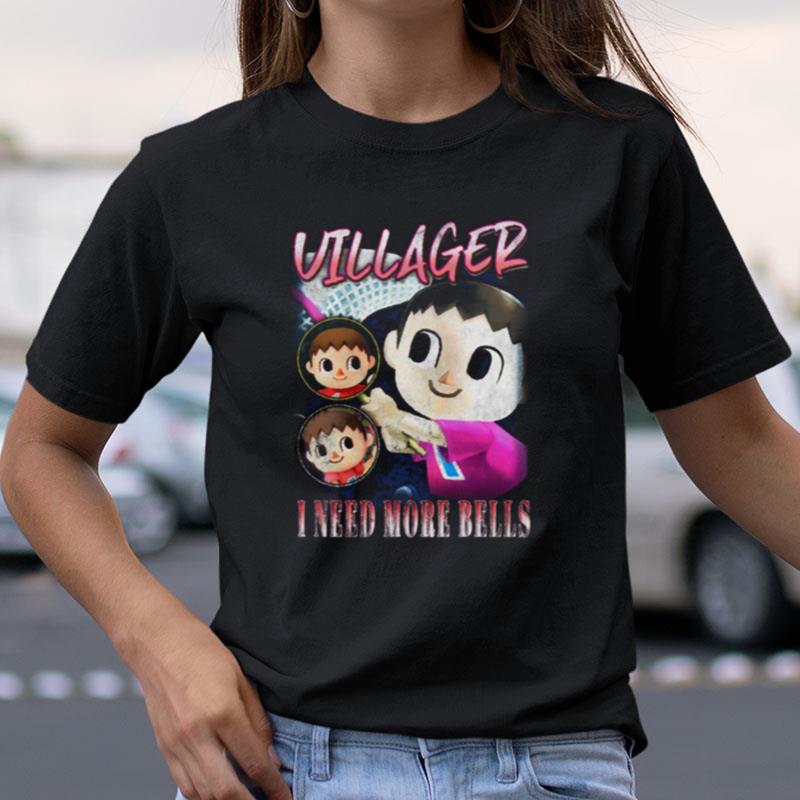 Villager I Need More Bells Smash Bros Vintage Shirts