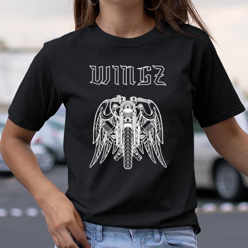 Wingz Café Racer Motorcycle Graphic Shirts
