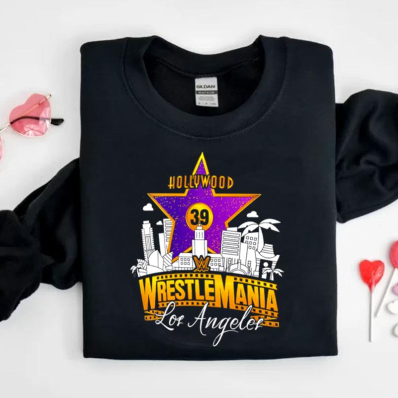 Wwe Wrestlemania 39 Purple Star Los Angeles Shirts