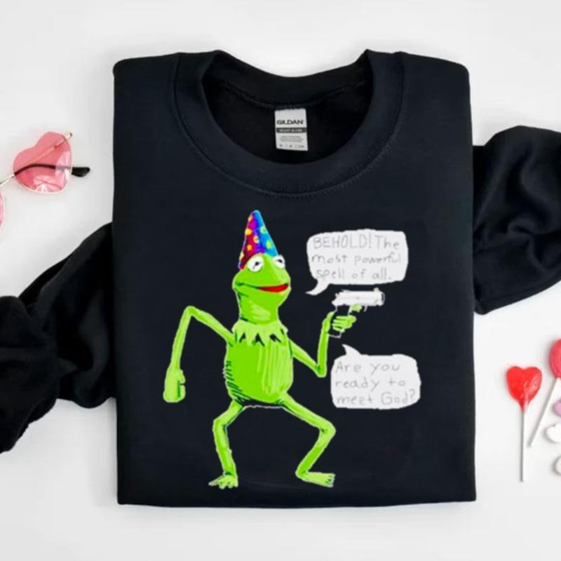 Yer A Wizard Kermit Funny Frog With Gun Shirts